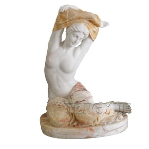 Estatua de mármol para mujer, escultura sexy desnuda de piedra Popular, estatua de desvestirse - Product Image 1