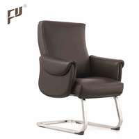 Mobilier de bureau commercial pivotant en cuir véritable chaise de personnel chaise de visiteur de salle VIP