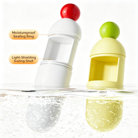 Boîte en plastique ABS, distributeur portable, mini boîte de rangement pour pilules, haute qualité, vente en gros pour le stockage quotidien des comprimés et les voyages