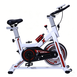 Vélo de spinning Home <span class=keywords><strong>Deluxe</strong></span> avec cadre en acier, écran LCD, capacité de charge de 120 kg, norme EN957, siège confortable, unisexe, pour exercices en salle de sport - Product Image 1