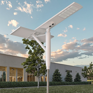 Farola Solar LED de Alta Eficiencia IP65 Impermeable con Batería, Componentes de Plástico y Cuerpo de Aleación de Aluminio para Estacionamientos y Carreteras - Product Image 1