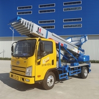 JIUHE 32m Construction Machine De Levage Télescopique Maison Échelle Mobile Chariot Élévateur Panier Aérien Seau Camion