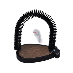 プラスチック製猫用爪とぎブラシとネズミのおもちゃ付き-環境に優しいモダンな漫画デザイン - Product Image 2