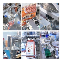 Ensacheuse rotative multifonction à 8 stations pour farine de manioc, haute précision, 200g, pour emballage et scellage de sachets alimentaires