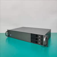 Châssis de serveur 2U, 3 baies interchangeables à chaud, 4 emplacements pour carte mère Mini-ITX pleine hauteur, SSD+HDD, emplacements NAS, profondeur 280, verrouillage industriel, ordinateur en stock