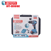 Ensemble d'outils électriques BIYOTI 21V, perceuse à percussion sans fil, perceuse électrique à batterie, tournevis sans balais portable
