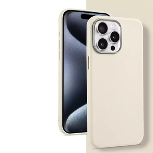 Funda de Teléfono de Lujo con Textura de Cuero Liso y Soporte para iPhone 16 15 Pro Max, Cubierta Protectora con Orificio Grande - Product Image 4