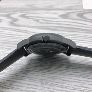 Montre automatique mécanique de luxe pour homme, en acier inoxydable, avec verre saphir, luminescente, bracelet en cuir véritable, 100 bars - Product Image 2