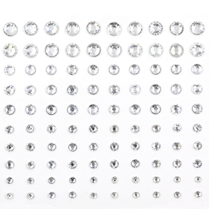 Thân Thiện Với Môi Cơ Thể Tạm Thời Và Khuôn Mặt Gel Dán Kim Cương Đầy Màu Sắc Rhinestone Thiết Kế Hình Xăm - Product Image 5