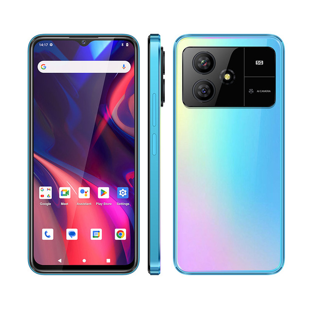6.5 Inch Octa Core HD Built-in 5000mAh Battery 50MP Back Camera 6GB RAM+128GB ROM Android 14 5G Smartphone