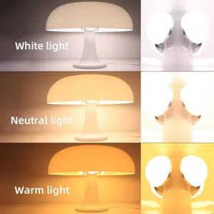 Led Mushroom Hotel Dormitorio Mesita de noche Decoración para el hogar Iluminación Lámpara de mesa de escritorio minimalista moderna para sala de estar - Product Image 4