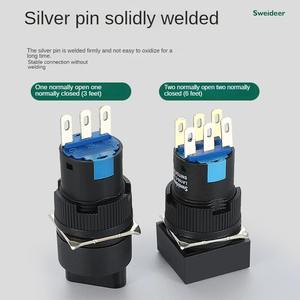 16mm Runde <span class=keywords><strong>2</strong></span> Gänge Ein-/Ausschalten Selbstsicher nde Drehschalter <span class=keywords><strong>3</strong></span> Gänge Vierkant-Schlüsselknopf-Knopfsc halter für CNC-Maschinen ausrüstung - Product Image 2