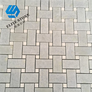 Carrelage en mosaïque de marbre Carrelage tissé Cuisine Dosseret Bain Mur <span class=keywords><strong>Beige</strong></span> Carrelage Basketweave Studio Line - Product Image 1