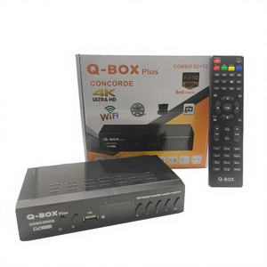En Stock Africa Q-<span class=keywords><strong>BOX</strong></span> Plus 4K Ultra HD DVB-T2/S2 Receptor de TV Digital Combo con WiFi y Procesador de <span class=keywords><strong>8</strong></span> Núcleos - Product Image 1