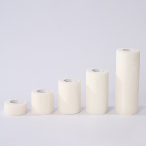 Bandage cohésif élastique <span class=keywords><strong>de</strong></span> couleur blanche et beige avec du latex pour le habillage médical - Product Image 3