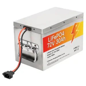 Rechargeable 72v 30ah Lifepo4 Lithium Battery Pack for Golf Carts