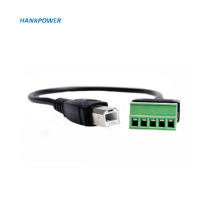 Cable USB 2,0 B macho a ángulo recto de 5 pines, Terminal de tornillo verde, Cable de impresora Balun, convertidor sin soldadura, Cable de extensión - Product Image 5
