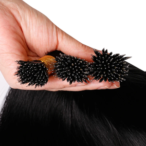 100% Double Drawn Nano Ring Haute Qualité Remy Nano Tips Extensions de Cheveux Raides Noirs Naturels Peut Être Teints-Cheveux Chinois - Product Image 6