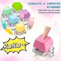 Custom Logo Single Keyboard Keycap DIY Keychain Design Plastic Unisex Stress Relief Toy