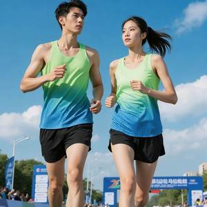 Camiseta Deportiva Personalizada Unisex Profesional para Maratón, de Punto, Secado Rápido, Transpirable y Personalizable - Product Image 4