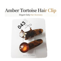 Pinces à cheveux écaille de tortue rétro marron, pinces crocodiles, accessoires de mode pour femmes