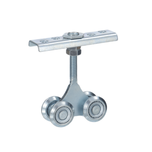 Chariot suspendu argent piste <span class=keywords><strong>coulissante</strong></span> rouleau suspendu <span class=keywords><strong>porte</strong></span> de grange <span class=keywords><strong>Rail</strong></span> chariot roue avec roulement <span class=keywords><strong>porte</strong></span> piste rouleau - Product Image 2