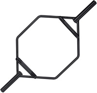 Barres hexagonales chromées pour musculation à domicile, haltères, musculation, fitness, barre hexagonale pour musculation