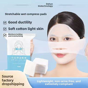 Vente en gros de tampons de coton épais 3 plis compresse humide démaquillant tampon de coton propre pour insertion à la main utilisation féminine ciblée - Product Image 4