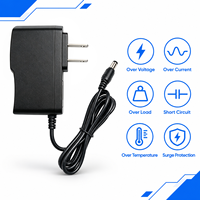 Adaptateur secteur mural AC/DC 12W, 12V 1A, compatible RoHS, avec protection fiable contre les courts-circuits, prise US/AU/UK/EU
