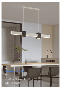 Lustre LED moderne en forme de nuage, avec abat-jour en papier, base en métal, AC 3500K, blanc chaud, design asiatique, grande taille, luminaire pour chambre à coucher, CRI90 - Product Image 2