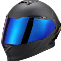 Casque de moto de haute qualité Certification DOT Logo personnalisé Double visière Matériau ABS Casque de moto à rabat
