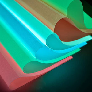 Nuevos materiales con calidad mejorada de vinilo de transferencia de calor de la <span class=keywords><strong>serie</strong></span> Glow in Dark para decoración de ropa, sombreros, telas, zapatos, - Product Image 3