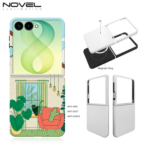 For Samsung Galaxy Z Flip 8 Sublimation 3D 2in1 Magnetic TPU <b>PC</b> Case Coated Blank DIY Custom Print <b>Wireless</b> Charging Cover - Product Image 2