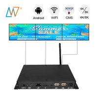 CMS visuel de boîte de médias de joueur de Signage de Digital d'annonces d'Android en réseau par Wifi pour la publicité