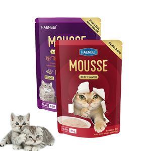 12Bags Per Box <strong>Sensitive</strong> <strong>Stomach</strong> Mousse Wet <strong>Food</strong> 85g Chicken Breast Tuna Grain-Free Complete Nutrition <strong>Cat</strong> <strong>Food</strong> Pouch - Product Image 6