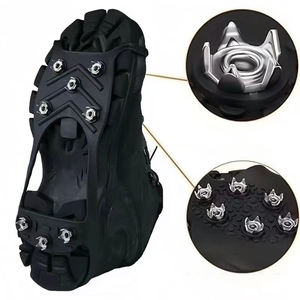 อุปกรณ์กันลื่นสำหรับรองเท้าแบบมีปุ่มหนาม 8 ตัว สำหรับเดินบนพื้นน้ำแข็งและหิมะ ทนทาน - Product Image 3