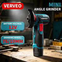 Meuleuse d'angle miniature professionnelle 12,6 V, machine à polir portative, batterie 2,0 Ah, moteur à balais, bricolage, 19 500 tr/min pour le bois et la céramique