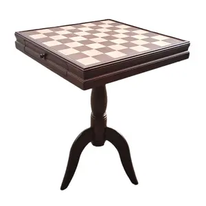 Fabrika toptan ahşap el yapımı oyun satranç setleri masaya mükemmel satranç ve dama