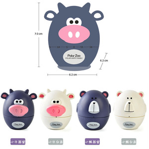 Polar Zoo Cartoon Animal Kitchen Timer 60 Min Touch Control Plastic Countdown Alarm Clock For Cooking - Product Image 3