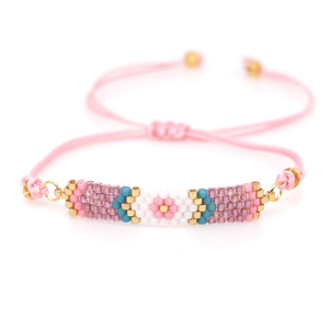 Pulsera de cuentas de cristal de la <span class=keywords><strong>amistad</strong></span> para mujer, joyería hecha a mano - Product Image 3