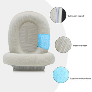 Coussinets d'écouteurs respirants en maille pour <span class=keywords><strong>Airpods</strong></span> <span class=keywords><strong>Max</strong></span> II, coussinets d'oreille en mousse à mémoire de forme super douce, remplacement pour <span class=keywords><strong>Airpods</strong></span> <span class=keywords><strong>Max</strong></span> II - Product Image 5