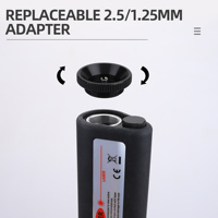 Fiber Inspection Magnifier 100X Optical Inspection Microscope LED Illumination Glass 1.25/2.5/D80/SMA905 Interface Adapte
