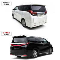 Kit carrosserie complet pour Toyota Alphard Vellfire Série 30 2015-2021 Style LM500h Pare-chocs avant et arrière Jupes latérales Calandre Phares