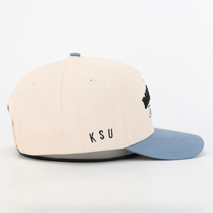 Casquettes de baseball personnalisées avec logo brodé Tissu velours 5 Panneaux Motif Argyle Chapeaux de papa Style Tissu daim Coton Bleu - Product Image 3