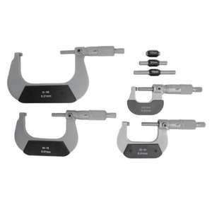 HELIOS PREISSER - 0800513 Juego de micrómetros externos 0-100mm - EAN 4029713223557 MICRÓMETROS Y MEDIDORES DE DIAL - Product Image 1