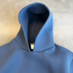 Sweat à capuche en coton 100% avec logo personnalisé lourd tissu épais de 600gsm sweats à capuche en molleton de coton éponge français - Product Image 1