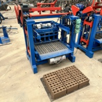 Machine à fabriquer des briques en béton haute efficacité 4-35A, moteur 35s, cycle de moulage, équipement multi-raw pour blocs creux (220V/380V)