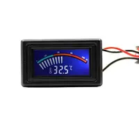 Dijital araç termometresi WH7022 sıcaklık ölçer göstergesi monitör-50 ila 110 santigrat-58 ila 230 Fahrenheit sıcaklık sensörü ile