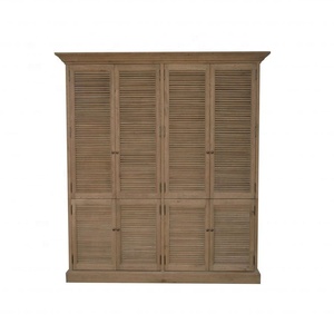 HL716 francese antico provinciale classico Vintage Country stile retrò mobili per camera da letto in legno massello rovere porta <span class=keywords><strong>armadio</strong></span> - Product Image 1