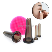Ensemble de ventouses pour le visage en silicone souple à prix bon marché d'usine avec brosse de nettoyage pour le visage